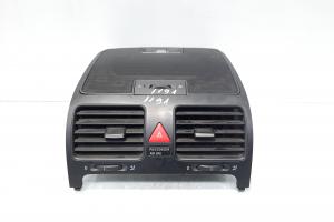 Grila aer bord centrala cu buton avarii, cod 1K0819735C, Vw Golf 5 (1K1) (idi:473426) din dezmembrari