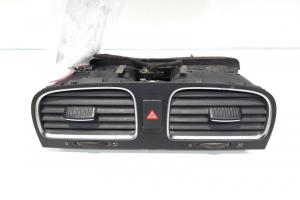 Grila aer bord centrala si buton avarii, cod 5K0819728N, VW Golf 6 (5K1) (id:478530) din dezmembrari