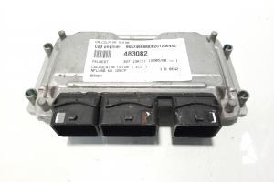 Calculator motor ECU Bosch, cod 9657499880, 0261206943, Peugeot 308, 1.6 benz, NFU (idi:483082) din dezmembrari