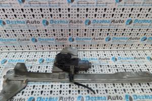Macara cu motoras stanga fata, 9802389280, Peugeot Partner din dezmembrari