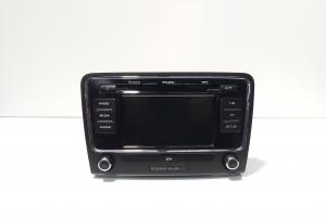 Radio cd cu bluetooth, cod 3T0035156F, Skoda Superb II Combi (3T5) (id:677745) din dezmembrari