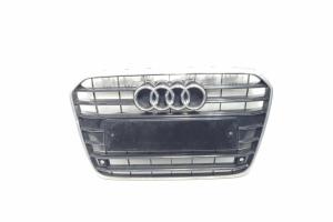 Grila bara fata centrala sus cu sigla cu loc de senzori, cod 4G0807233, Audi A6 Avant (4G5, C7) (id:684111) din dezmembrari