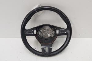 Volan piele cu comenzi, cod 3C8419091AJ, VW Golf 6 (5K1) (id:688689) din dezmembrari
