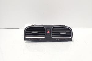 Grila aer bord centrala cu buton avarii, cod 5K0819728, Vw Golf 6 (5K1) (id:692718) din dezmembrari