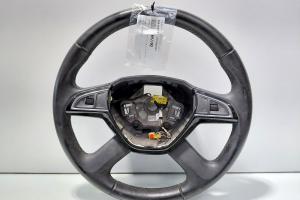 Volan piele cu comenzi, cod 3T0419091AH, Skoda Superb II Combi (3T5) (idi:697792) din dezmembrari