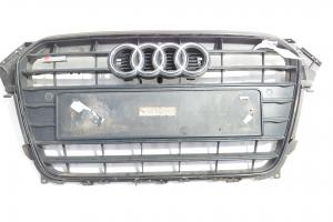 Grila bara fata centrala sus cu sigla si loc de senzori, Audi A4 Avant (8K5, B8) facelift (id:712839) din dezmembrari