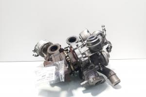Turbosuflanta bi turbo, cod 9682307780, 770332-0001, Peugeot 407 SW 2.2 HDI, 4H01 (id:718709) din dezmembrari