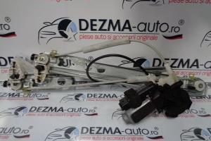 Macara cu motoras dreapta fata, 128000472, Renault Megane 2, 2002-2008 din dezmembrari