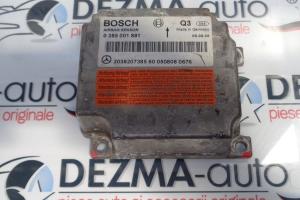 Calculator airbag A2038207385, Mercedes Clasa C (W203) 2.2cdi (id:215646) din dezmembrari