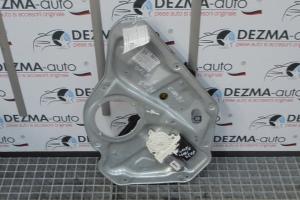 Macara cu motoras stanga spate, 1K9839755A, 1K0959703AG, Vw Golf 6 Variant (AJ5) (id:245612) din dezmembrari