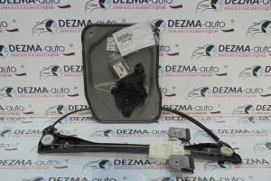 Macara cu motoras stanga fata, 5J2837401B, 6Q1959802E, Skoda Fabia 2 (5J) din dezmembrari