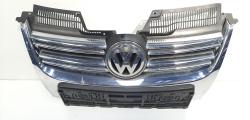 Grila bara fata centrala cu sigla cromata, cod 1K5853651, Vw Golf 5 Variant (1K5) (id:473480)