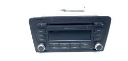 Radio CD, cod 8P0035186G, Audi A3 Cabriolet (8P7) (idi:523429)
