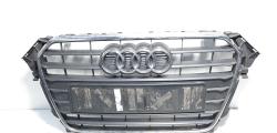 Grila bara fata centrala sus cu sigla, cod 8K0853651E, Audi A4 Avant (8K5, B8) (id:584926)