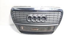 Grila bara fata centrala sus cu sigla, cod 4F0853551S, Audi A6 (4F2, C6) (idi:585376)