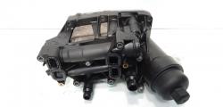 Carcasa filtru ulei cu racitor ulei, cod 70379327, Bmw 3 (E90) 2.0 diesel, N47D20C (id:602686)