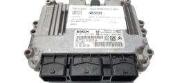 Calculator motor ECU Bosch, cod 9663268380, 0281012468, Citroen C4 (I) coupe, 1.6 HDI, 9HX (idi:483260)