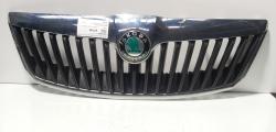 Grila capota fata centrala cu sigla, Skoda Octavia 2 (1Z3) facelift (id:675748)