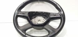 Volan piele cu comenzi, cod 5E0419091AC, Skoda Octavia 3 (5E3) (id:689111)