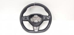 Volan piele cu comenzi si padele, cod 5E0419091AQ, Skoda Octavia 3 (5E3) (id:688685)