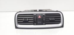 Grila aer bord centrala cu buton avarii, cod 5J0820951, Skoda Roomster (5J) (id:691777)
