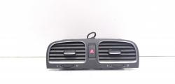 Grila aer bord centrala cu buton avarii, cod 5K0819728, VW Golf 6 (5K1) (id:695896)
