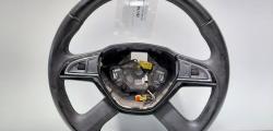 Volan piele cu comenzi, cod 3T0419091AH, Skoda Superb II Combi (3T5) (idi:697792)