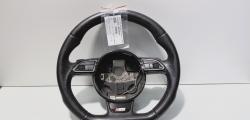 Volan piele perforata cu comenzi si padele, cod 8K0419091CP, Audi A4 Avant (8K5, B8) (id:712756)