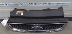 Grila bara fata centrala cu sigla, 4M51-8138-AE, Ford Focus 2, 2004-2011