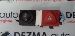 Buton avarie cu buton blocare usi, 8200095493, Renault Megane 2, 2002-2008