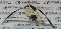 Macara cu motoras stanga fata, 9634456980, 9649911780, Peugeot 307 sedan