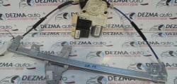 Macara cu motoras dreapta fata, 9634456880, 9649911680, Peugeot 307 sedan