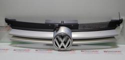 Grila bara fata centrala cu sigla, 1J0853651F, Vw Golf 4 Cabriolet