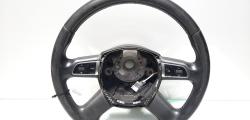 Volan piele cu comenzi 4 spite, cod 8K0419091BG, Audi A4 (8K2, B8), 2.0 tdi