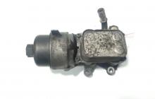 Carcasa filtru ulei cu racitor ulei, cod 9656830180, Ford Focus 2 Cabriolet, 2.0 TDCI, G6DA (idi:494457)