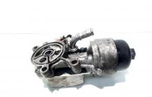 Carcasa filtru ulei cu racitor ulei, cod 9656830180, Peugeot 407, 2.0 HDI, RHR (id:517069)