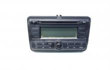 Radio CD, cod 5J0035161A, Skoda Fabia 2 (facelift) (idi:547002)