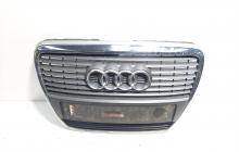 Grila bara fata centrala sus cu sigla, cod 4F0853551S, Audi A6 (4F2, C6) (idi:585376)