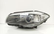 Far stanga cu lupa si xenon, Bmw 5 (F10), vol pe dr (id:619003)