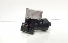 Carcasa filtru ulei cu racitor ulei, cod 03L115389H, 03L117021C, Skoda Superb II Combi (3T5), 2.0 TDI, CFG (idi:616648)