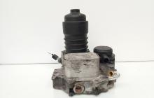 Carcasa filtru ulei cu racitor ulei, cod 059115397L, Audi A6 (4F2, C6), 3.0 TDI, BMK (id:665027)