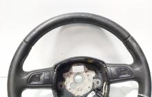 Volan piele cu comenzi, cod 8K0419091B, Audi A4 Avant (8K5, B8) (id:666196)