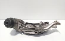 Carcasa filtru ulei cu racitor ulei, cod GM12992593, Opel Astra H GTC, 1.8 benz, Z18XER (idi:672676)
