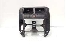 Grila aer bord centrala cu buton avarii, Vw Polo (9N) (id:684986)