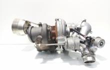 Turbosuflanta biturbo, cod A6510902880, A6510904080, Mercedes Clasa C T-Model (S204) 2.2 CDI, OM651924 (id:687779)
