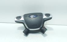 Airbag volan cu comenzi, cod AM51-R042B85-BEW, Ford Focus 3 (id:690868)