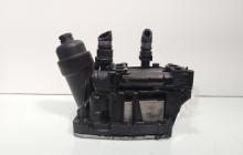 Carcasa filtru ulei cu racitor ulei, cod 70377932, 8507626, Bmw 3 (F30) 2.0 diesel, N47D20C (id:702361)
