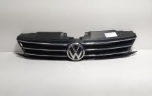 Grila bara fata centrala sus cu sigla, cod 5C6853655F, Vw Jetta 4 (6Z) facelift (id:702615)