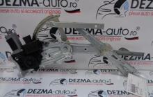 Macara cu motoras stanga fata, GM13100417, GM13101480, Opel Astra H sedan 2007-2011