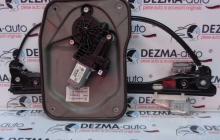 Macara cu motoras dreapta fata, 5J2837402B, 6Q1959801F, Skoda Fabia 2 Combi (5J) 2006-2013